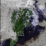 NOAA 16,   20.08.2003   3:09 GMT  Южная часть полуострова Камчатка